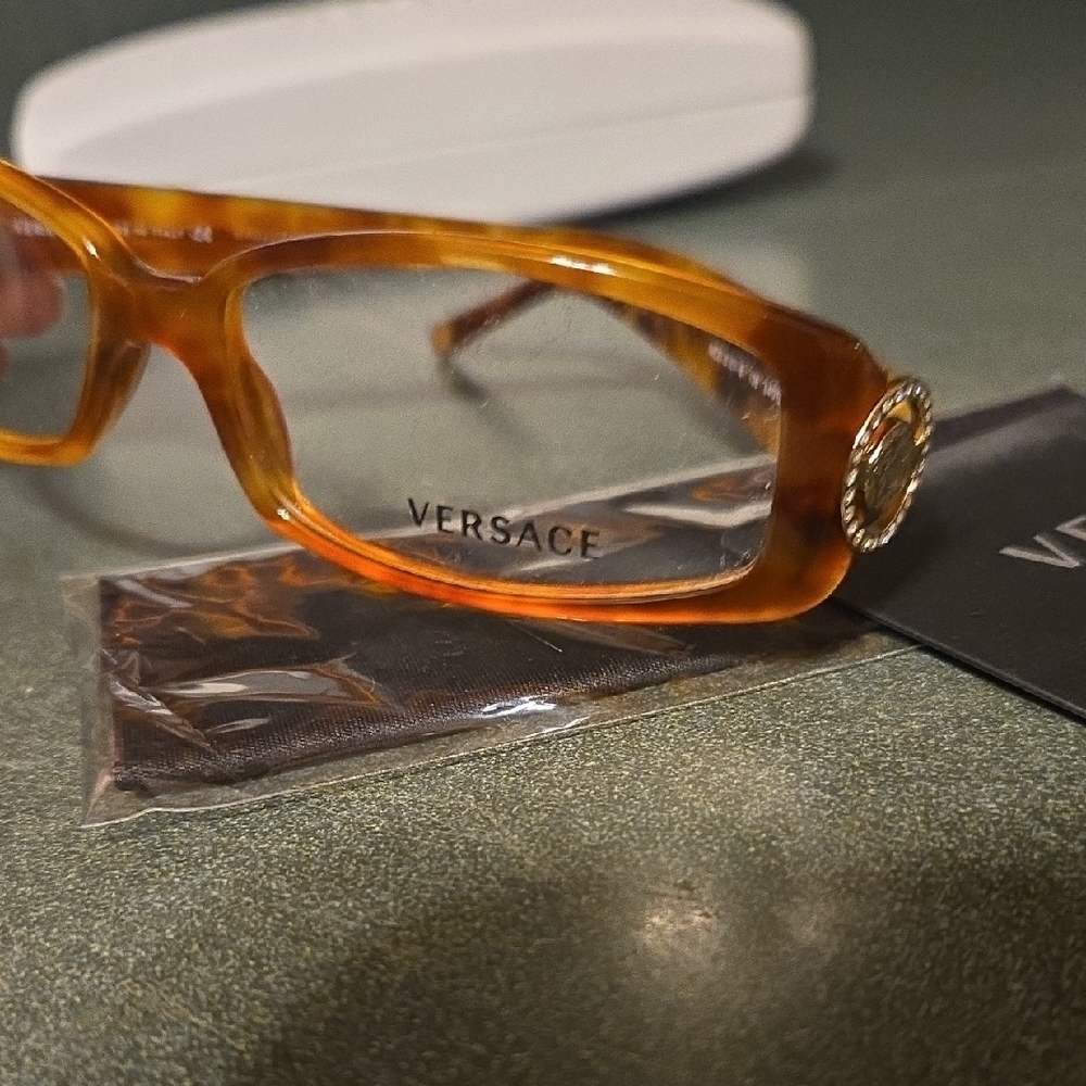 Versace Amber Tortoiseshell Glasses - image 5